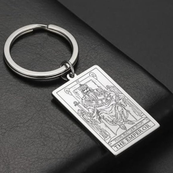 Stainless Steel Tarot Cards Keychains - Picture 1 of 8